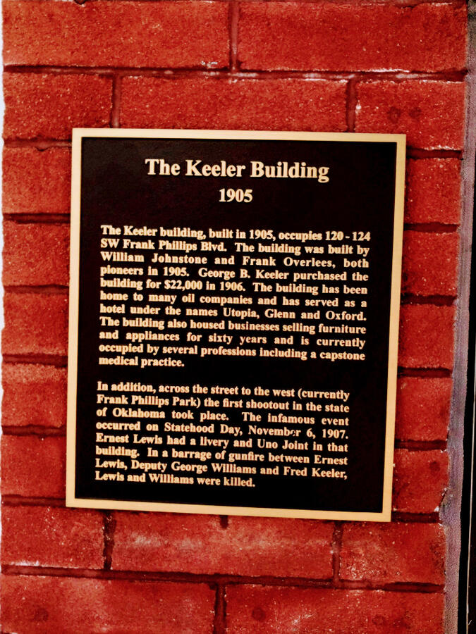 Outside of Keeler Building, where Upper Level Bookkeeping offers bookkeeping to Tulsa and Bartlesville, and all 50 states.